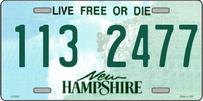 NH license plate 1132477