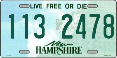 NH license plate 1132478