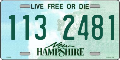 NH license plate 1132481