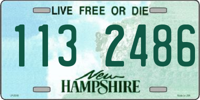 NH license plate 1132486