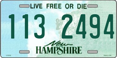 NH license plate 1132494