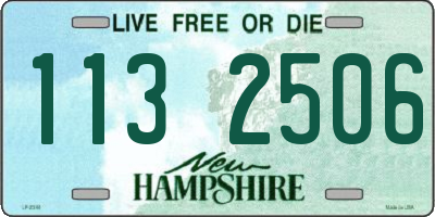 NH license plate 1132506