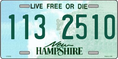 NH license plate 1132510