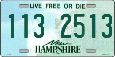 NH license plate 1132513