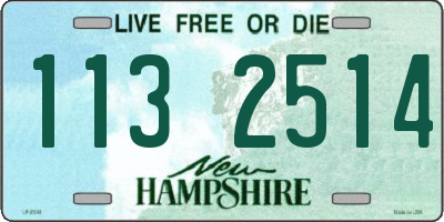 NH license plate 1132514