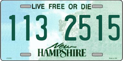 NH license plate 1132515