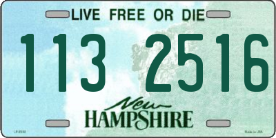 NH license plate 1132516