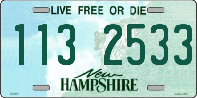 NH license plate 1132533