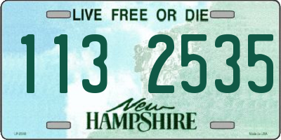 NH license plate 1132535