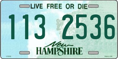 NH license plate 1132536