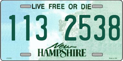 NH license plate 1132538