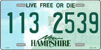 NH license plate 1132539