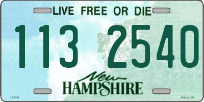 NH license plate 1132540