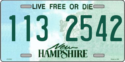 NH license plate 1132542