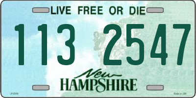 NH license plate 1132547