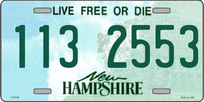 NH license plate 1132553