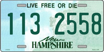 NH license plate 1132558