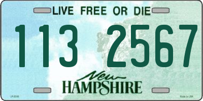 NH license plate 1132567