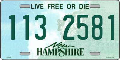 NH license plate 1132581