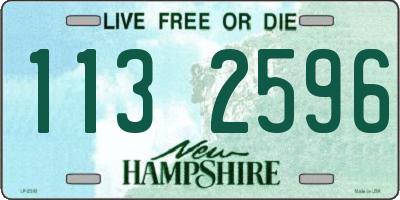 NH license plate 1132596