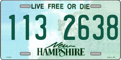 NH license plate 1132638