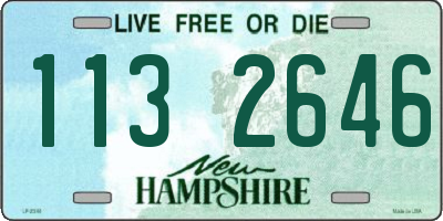 NH license plate 1132646