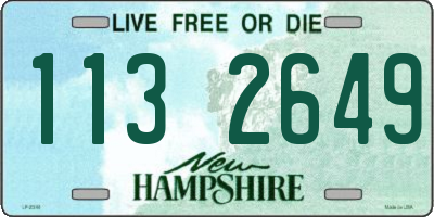NH license plate 1132649