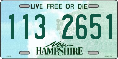 NH license plate 1132651
