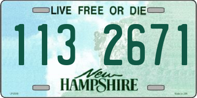 NH license plate 1132671