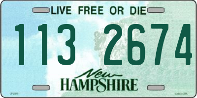 NH license plate 1132674