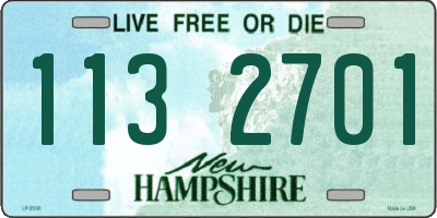 NH license plate 1132701