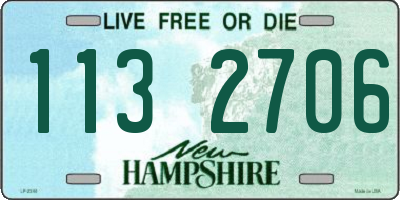 NH license plate 1132706
