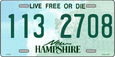 NH license plate 1132708