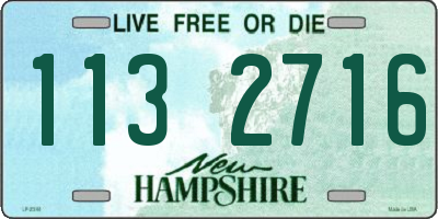 NH license plate 1132716