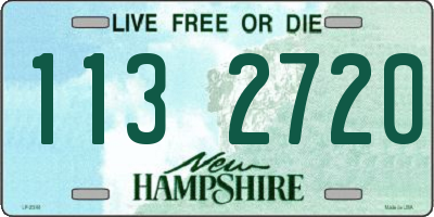 NH license plate 1132720