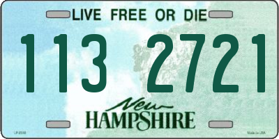 NH license plate 1132721