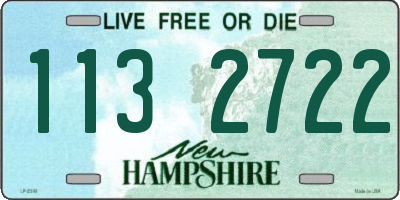 NH license plate 1132722