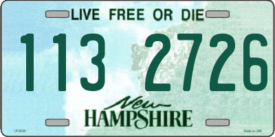 NH license plate 1132726