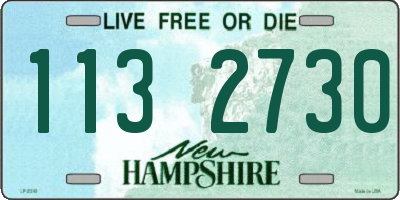 NH license plate 1132730