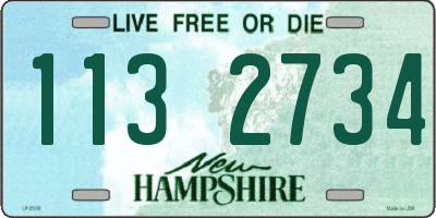 NH license plate 1132734
