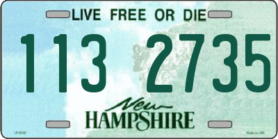 NH license plate 1132735