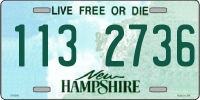 NH license plate 1132736