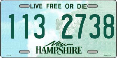 NH license plate 1132738