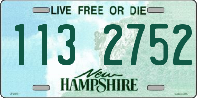 NH license plate 1132752