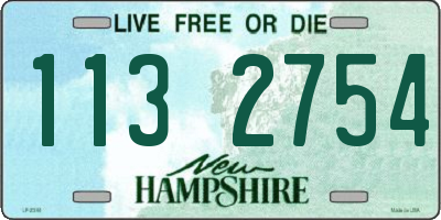 NH license plate 1132754