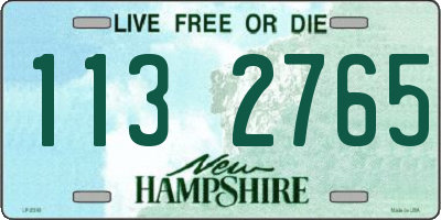 NH license plate 1132765