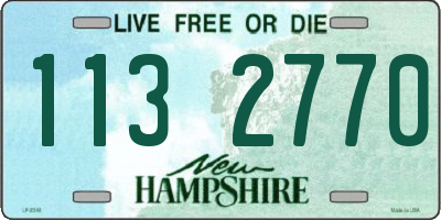 NH license plate 1132770