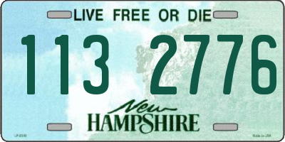 NH license plate 1132776