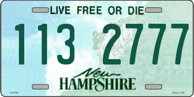 NH license plate 1132777