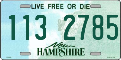 NH license plate 1132785
